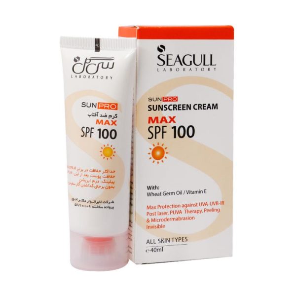 سی گل کرم ضد آفتاب SPF100 انواع پوست (بدون رنگ)