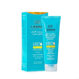 کرم ضدآفتاب فاقد چربی SPF60 (بژ روشن) _ سینره