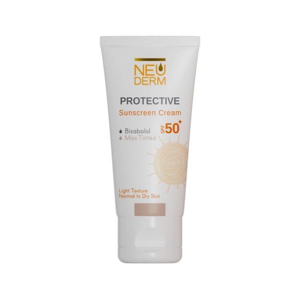 کرم ضدآفتاب پوست خشک SPF50 (بژ روشن) _ نئودرم