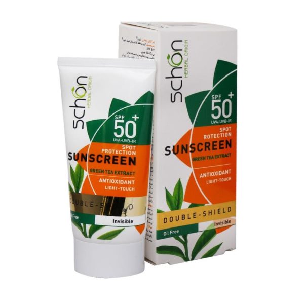 کرم ضدآفتاب دابل شیلد فاقد چربی SPF50 (رنگی طبیعی) _ شون