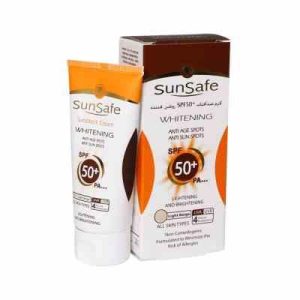 کرم ضدآفتاب روشن کننده spf50 (بژ روشن) _ سان سیف