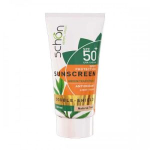 کرم ضدآفتاب دابل شیلد فاقد چربی SPF50 (رنگی طبیعی) _ شون
