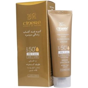کرم ضدآفتاب فاقد چربی SPF50 (بژ طبیعی) _ سینره