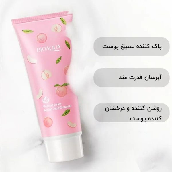 فوم شستشوی صورت 100گرمی (هلو) _ بیوآکوا
