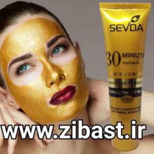 ماسک صورت تیوپی 100میل (طلا کلاژن) سودا