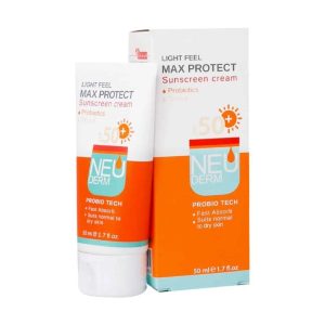 کرم ضدآفتاب مکس پروتکت پوست خشک SPF50 (بدون رنگ) _ نئودرم