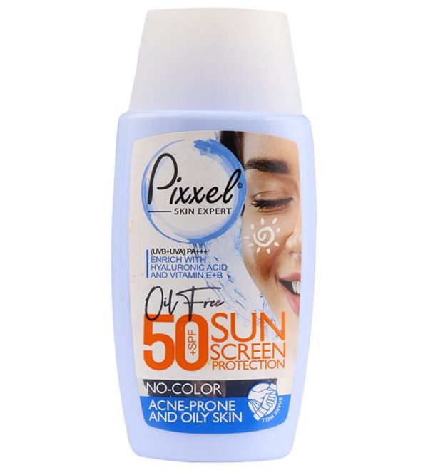 کرم ضدآفتاب SPF50 پوست چرب (بدون رنگ) _ پیکسل