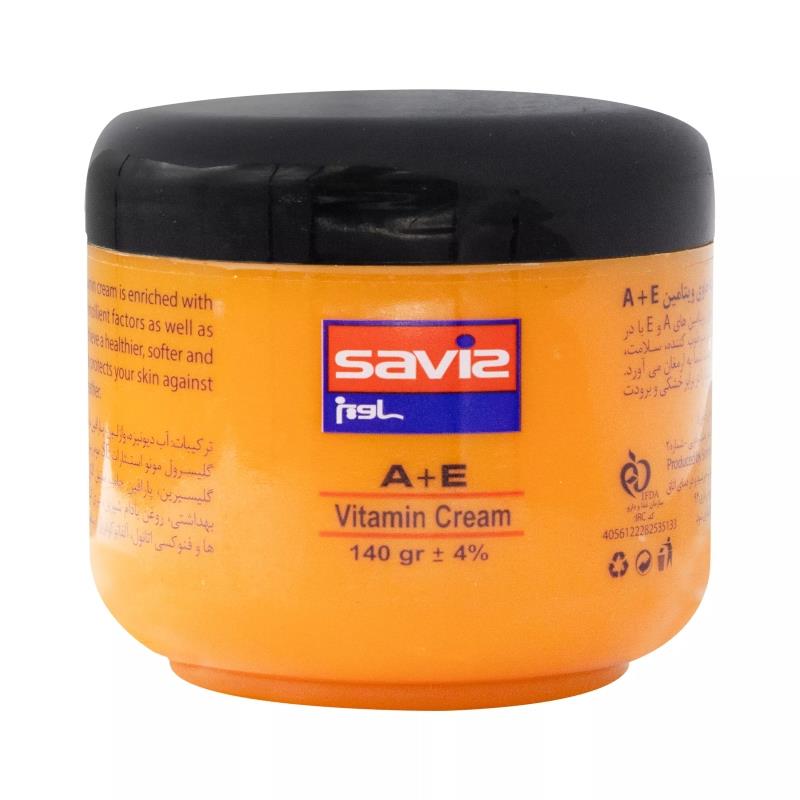 SavizVitaminAE.jpg کرم مرطوب کننده کاسه ای 150گرمی (A E) _ ساویز