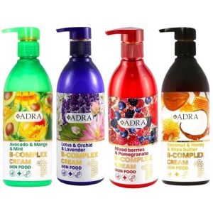 کرم مرطوب کننده پمپی 350میل (4 رایحه ) _ آدرا