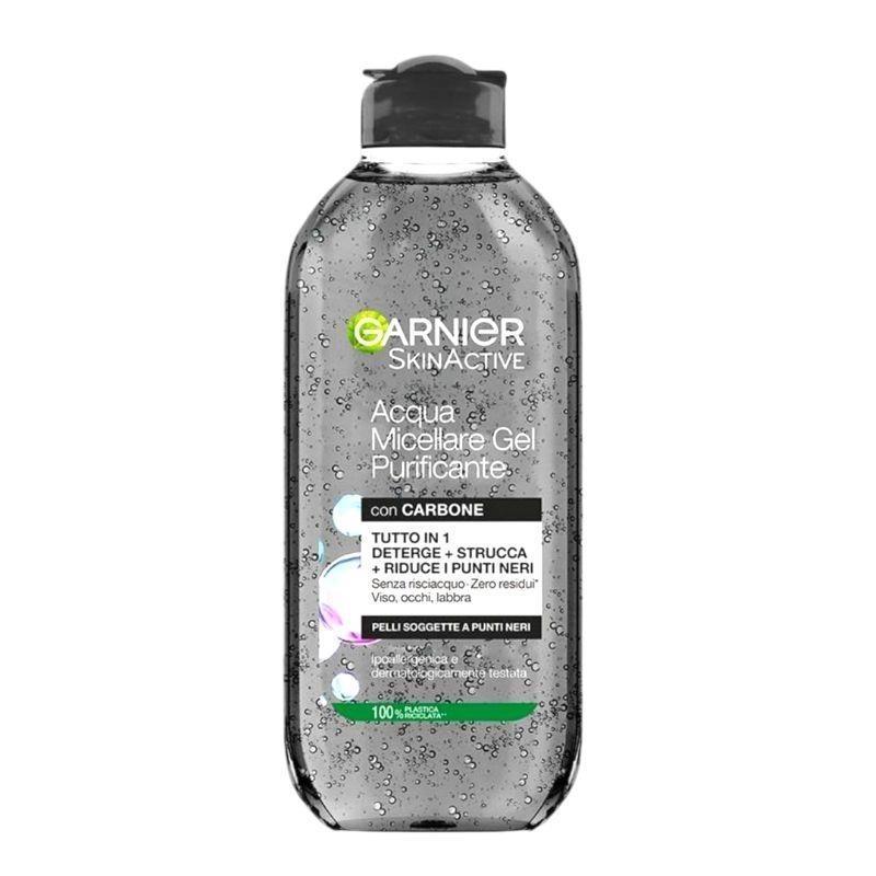 میسلار واتر ژله ای زغالی 400میل (پوست چرب وآکنه) _گارنیر.jpeg میسلار واتر ژله ای زغالی 400میل (پوست چرب وآکنه) _گارنیر