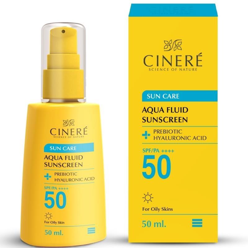 CinereFluidSPF50.jpg فلوئید ضدآفتاب SPF50 (هیالورونیک اسید) _ سینره