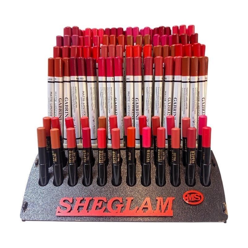 رژلب مدادی تستردار استندی (144 عددی) _ گابرینی