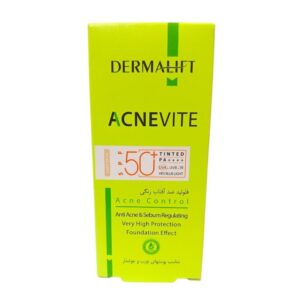 فلوئید ضدآفتاب SPF50 بژ روشن پوست چرب (ACNEVITE) _ درمالیفت