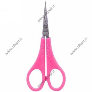 قیچی ابرو دسته صورتی سرصاف