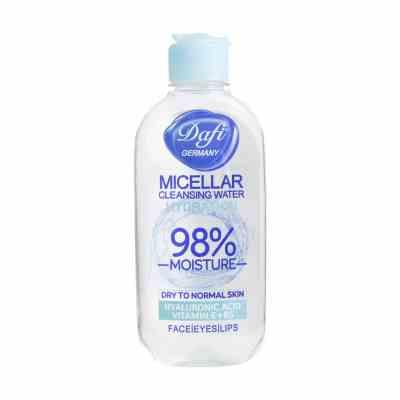 Dafi-Micellar-Cleaning-Water-Hydration-for-Dry-To-Normal-Skin-200-ml.jpg محلول پاک کننده آرایش 200میل (پوست خشک) _ دافی