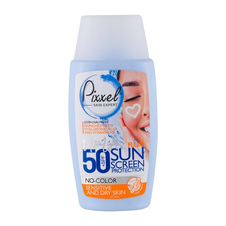 کرم ضدآفتاب SPF50 پوست خشک (بدون رنگ) _ پیکسل.jpg کرم ضدآفتاب SPF50 پوست خشک (بدون رنگ) _ پیکسل