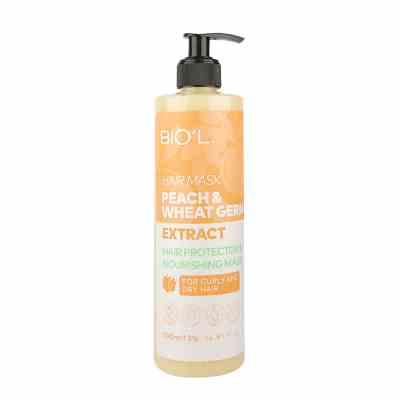 image_share_1664687437022.jpg ماسک داخل حمام 500میل موهای خشک و فر (هلو و جوانه گندم) _ بیول