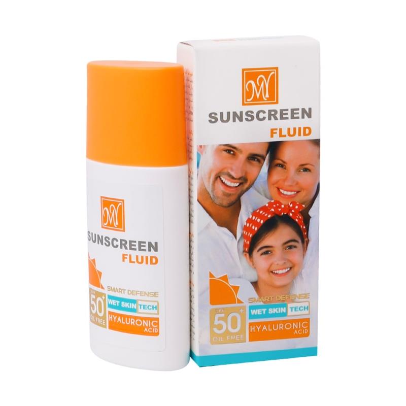 MySpf50SunscreenFluid50ml.jpg فلوئید ضدآفتاب SPF50 (بدون رنگ) _ مای