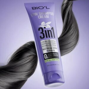 شامپو کرمی تیوپی سه کاره بدون سولفات (آرگان و گوار) _ بیول