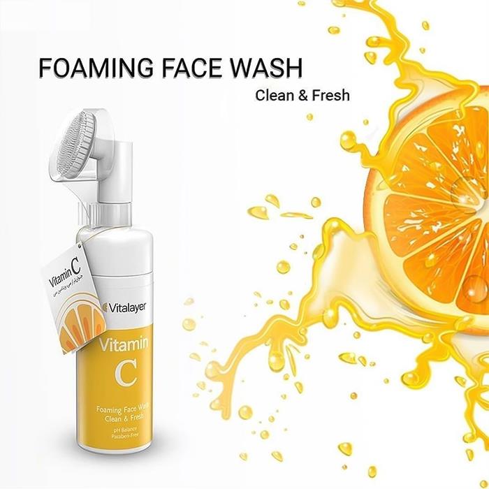 فوم شستشو صورت 150میل انواع پوست (ویتامین سی) _ ویتالیر.jpg فوم شستشو صورت 150میل انواع پوست (ویتامین سی) _ ویتالیر
