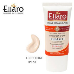کرم ضدآفتاب فاقد چربی spf50 (بژ روشن) _ الارو