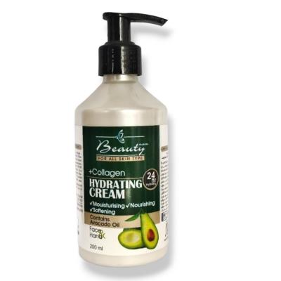 BeautynamAvocado.jpg کرم آبرسان پمپی 200میل (آووکادو) _ بیوتی نام