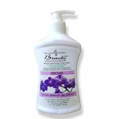 BeautyVaseline2.jpg کرم وازلین دست و پا 400میل (ارکیده) _ بیوتی نام