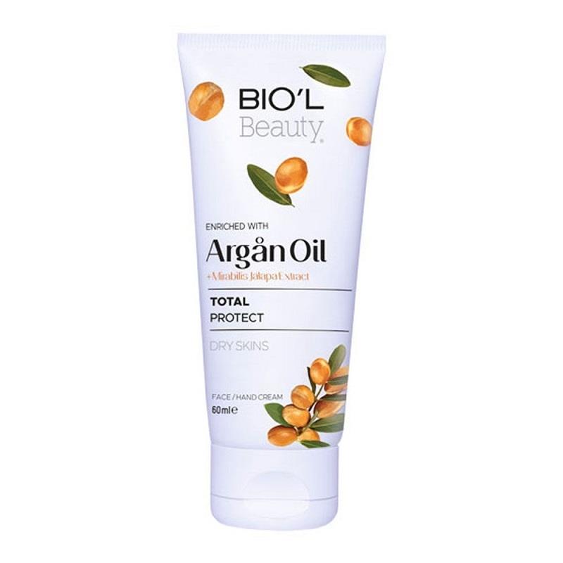 BiolHandCream652.jpg کرم مرطوب کننده تیوپی 60میل (آرگان لاله عباسی) _ بیول
