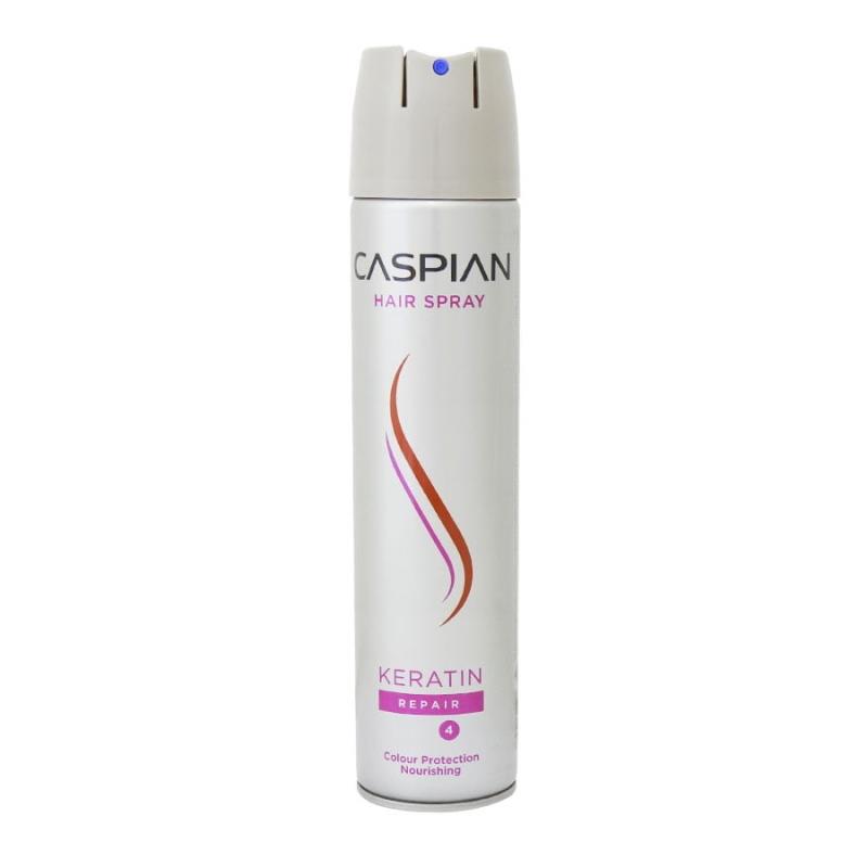CaspianKeratinHairSpray250.jpg اسپری کراتینه مو 250میل (بژ) _ کاسپین