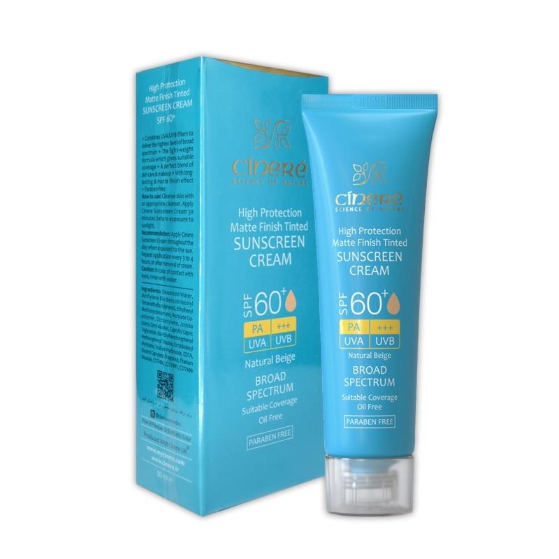 CinereSPF60NaturalBeige.jpg کرم ضدآفتاب فاقد چربی SPF60 (بژ طبیعی) _ سینره