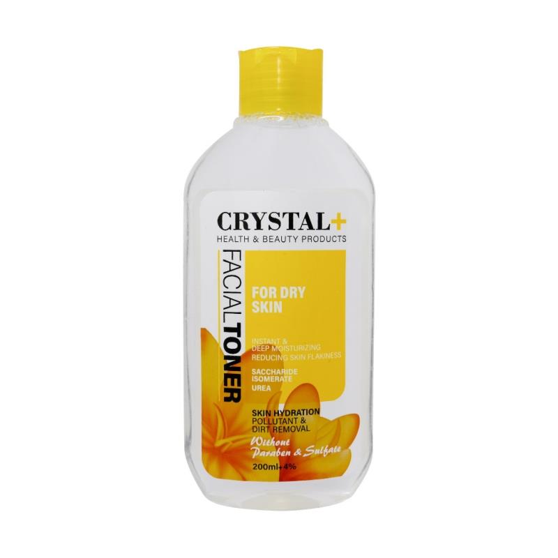 CrystalTonerDry.jpg تونر پاک کننده صورت 200میل (پوست خشک) _ کریستال