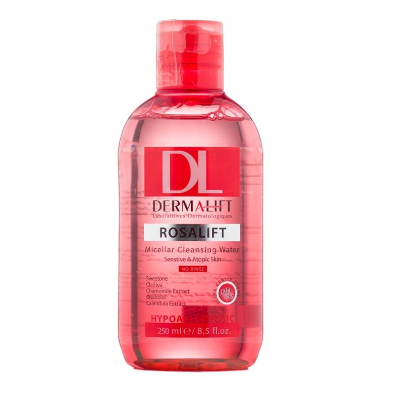 DermaliftMicellarWaterRosalift.jpg محلول پاک کننده پوست حساس (ROSALIFT) _ درمالیفت