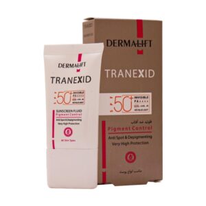 فلوئید ضدآفتاب SPF50 روشن کننده بدون رنگ (TRANEXID) _ درمالیفت