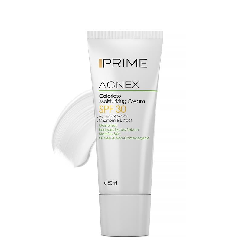 PrimeColorlessMoisturizingCream.jpg کرم ضدآفتاب مرطوب کننده SPF30 (بدون رنگ)_ پرایم