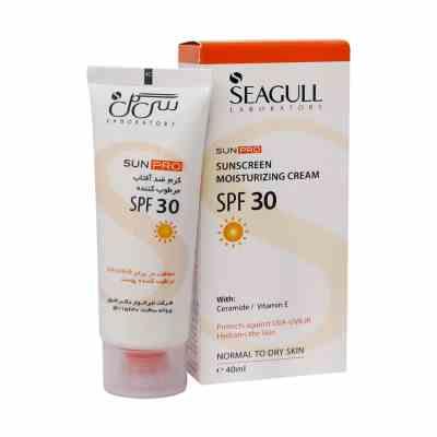 Seagull30.jpg کرم ضد آفتاب SPF30 فاقد چربی (رنگی) _ سی گل
