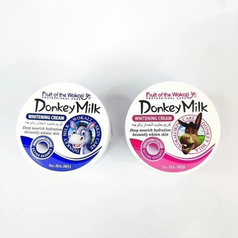 WokaliDonkeyMilkCream.jpg کرم آبرسان و سفیدکننده کاسه ای 115گرمی (شیر الاغ) _ وکالی