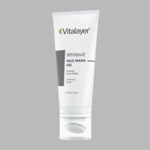ژل شستشو صورت براش دار 200میل (White vit) پوست لک دار_ ویتالیر
