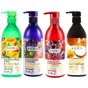 کرم مرطوب کننده پمپی 350میل (4 رایحه ) _ آدرا